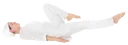 Bicycle Pose, On Back, Legs Off Ground, Toes Pointed, Left Knee To Chest