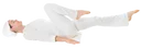 Bicycle Pose, On Back, Legs Off Ground, Toes Pointed, Right Knee To Chest
