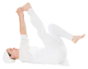 Buttocks Kick, On Back, Holding Ball Right Foot, Left Heel Kicking, A