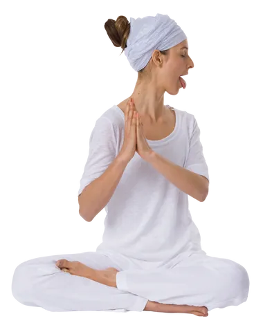 Male Yoga Teacher in Meditation Pose with Hand in Prayer Position Stock  Photo | Adobe Stock
